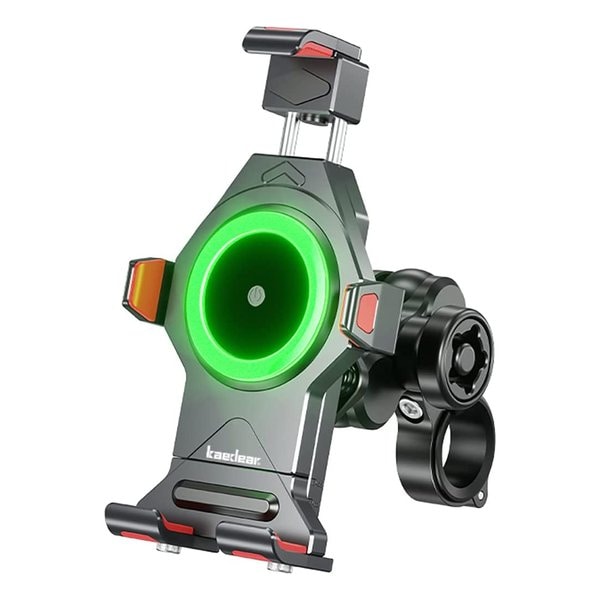 バイク用スマホホルダー メタルクローQI ブラック KDR-M23A-BK