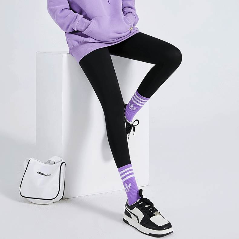 ボトムス 部屋着 レギンス スパッツ トレーニングウェア 9分丈 袖あり タイト 細身 ハイウエスト