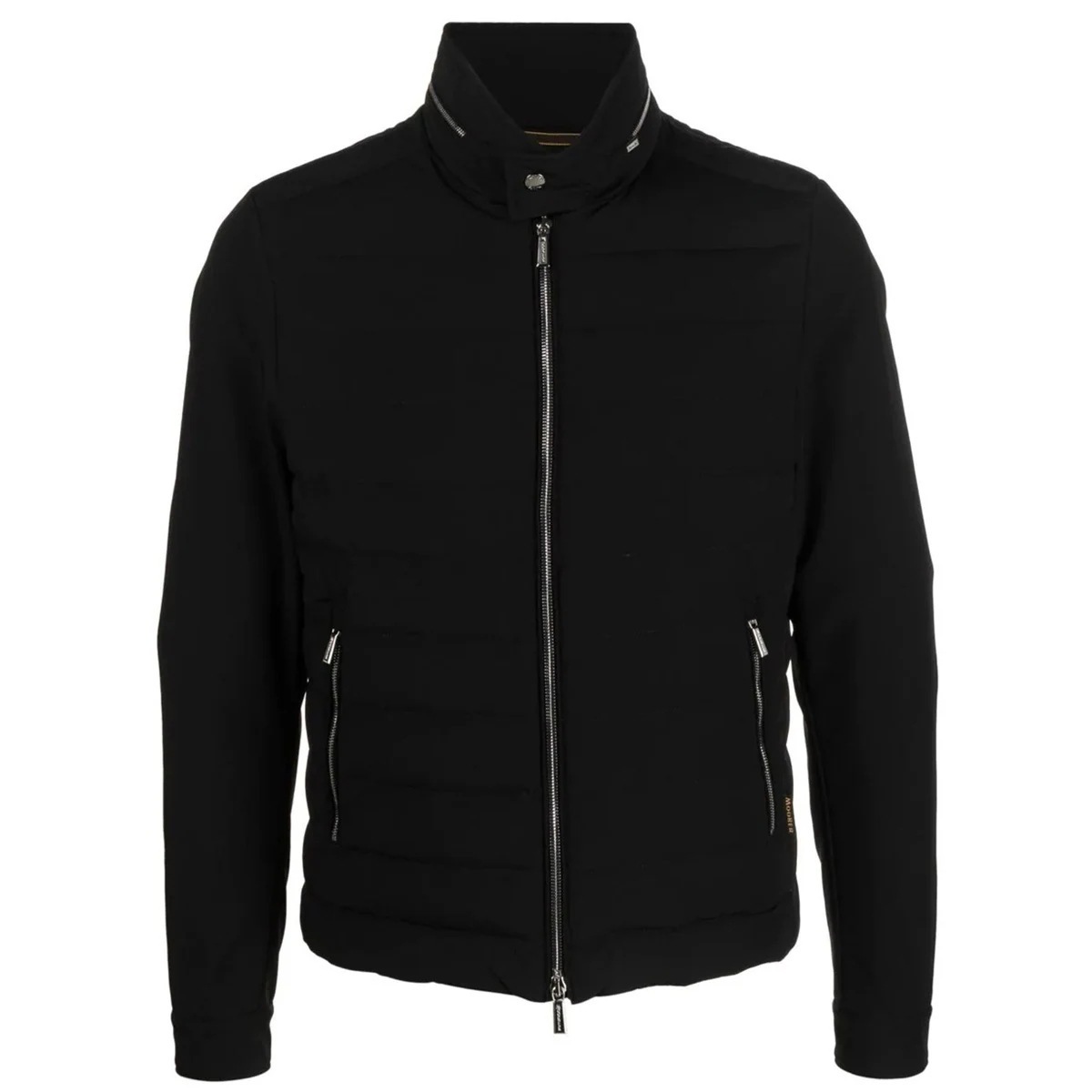 【ACQUA】 メンズ フーデッド ダウンジャケット シングルライダース 撥水加工 フィリッポ NERO (ブラック) FILIPPO-KN MOUGI100184 U0001