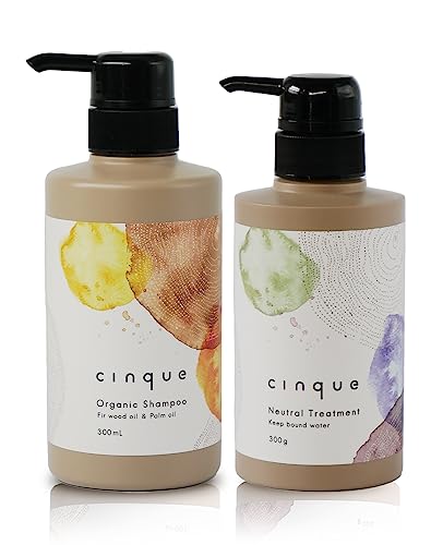 cinque (サンク) オーガニック シャンプー& ニュートラル トリートメントセット【自然由来の