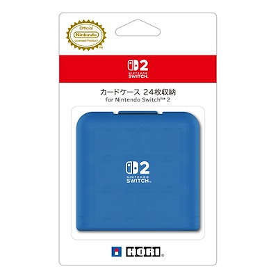 他サイト： ホリ カードケース 24枚収納 for Nintendo Switch 2　クリアブルー NSX-070の商品画像