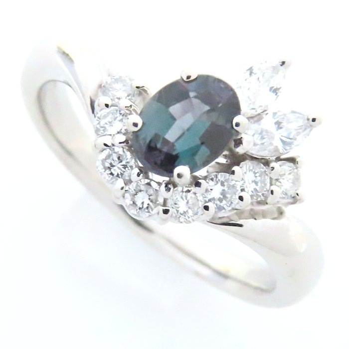 最旬トレンドパンツ アレキサンドライト0.452ct ダイヤモンド0.40ct 15号 リング その他