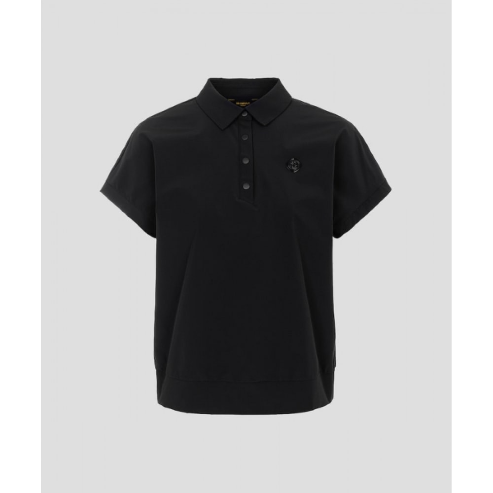 BEANPOLE GOLF [B_Under] 女性用ブルゾンフィットカラー半袖Tシャツ-ブラック