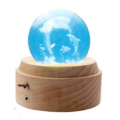 日本未発売 オルゴール スノードーム クリスタル ボール かわいい 間接照明 ライ おしゃれ Ledベッドサイド