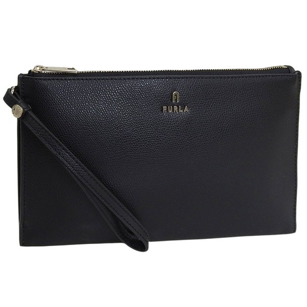 フルラ ポーチ レディース アウトレット レザー ブラック カメリア CAMELIA S ENVELOPE CASE VITTELLO ARES WE00451ARE000O6000 FURLA