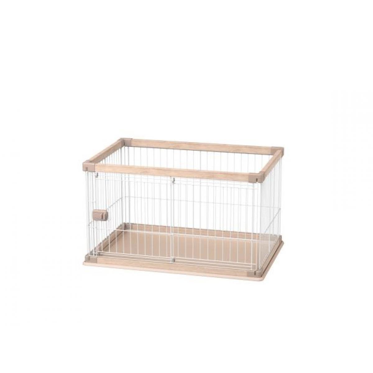 【I】【代引不可】アイリスオーヤマ ウッディサークル ライトナチュラル PWSR-960LV ロータイプ【北海道・沖縄・離島不可】木目調 ケージ 小型犬 中型犬【代引不可/