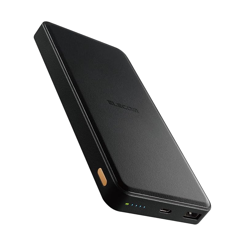 【即納】エレコム モバイルバッテリー 大容量 急速充電 12000mAh USB PD対応 20W リン酸鉄 2台同時充電 出力2ポート (Type-C/USB-A) 入力(Type-C) 【 iPh
