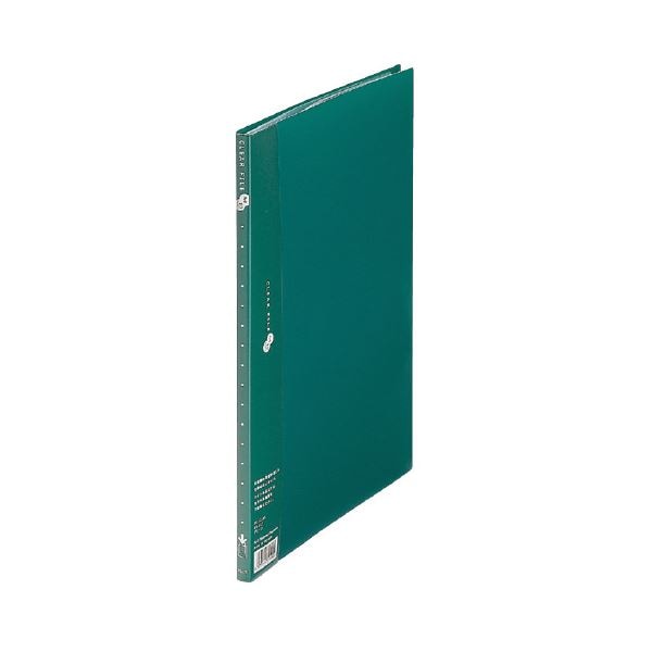 （まとめ） プラス クリアーファイル10P FC-121EL A4S 緑 10冊(×10セット)