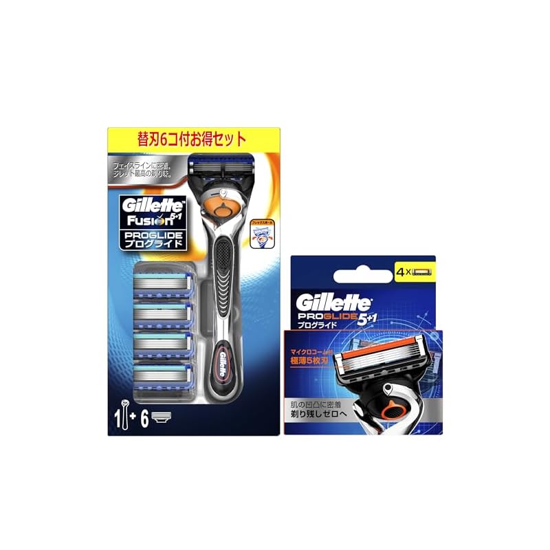 セール特価 Gillete プロシールド 5+1 替刃 32個 Gillette プロシールド 5+1 マイクロコーム付極薄5枚刃4替刃