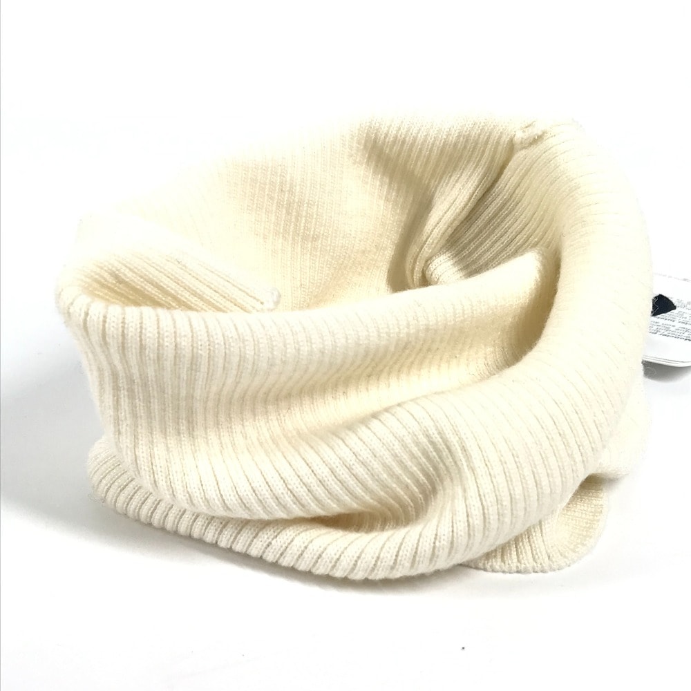 MONCLER モンクレール マフラー ネックウォーマー スヌード アクセサリー ウール ホワイト