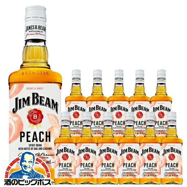 12本 洋酒 ウイスキー バーボン【本州のみ 送料無料】サントリー ジムビーム ピーチ 700ml×1ケース/12本(012)『FSH』正規品