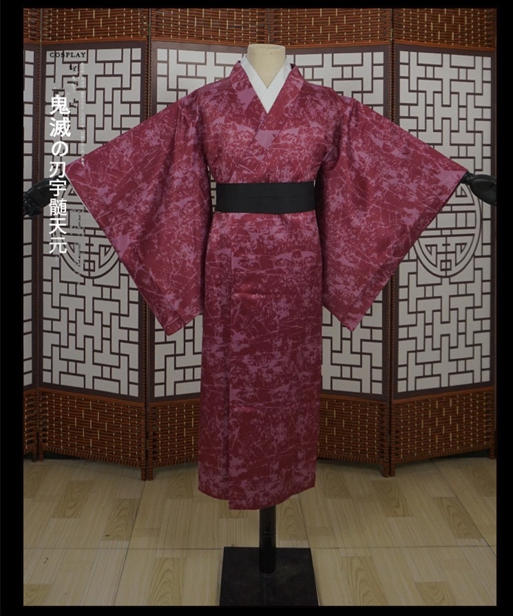[今日は安い-出荷が早い]花街 吉原の遊郭 宇髄天元　浴衣　和服　コスプレ衣装 　コスチューム ハロウィン品質良い 店舗お勧め