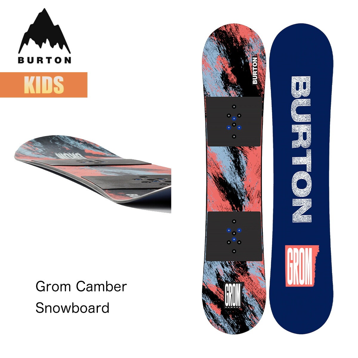 スノーボード 板 キッズ 24-25 グロムスノーボード キャンバー W25JP-243811 Kids Grom Snowboard 110 120 130 男の子 女の子 ボーイズ ガールズ 子供