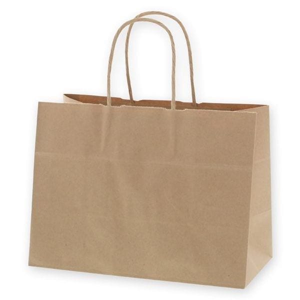 （まとめ買い）シモジマ HEIKO 手提げ紙袋 25チャームバッグ 25CB 30-15 未晒無地 50枚 幅300xマチ150x高220mm 003272401 [x3セット]