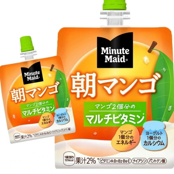 ミニッツメイド 朝マンゴ 180g 48個 （24個×2ケース）