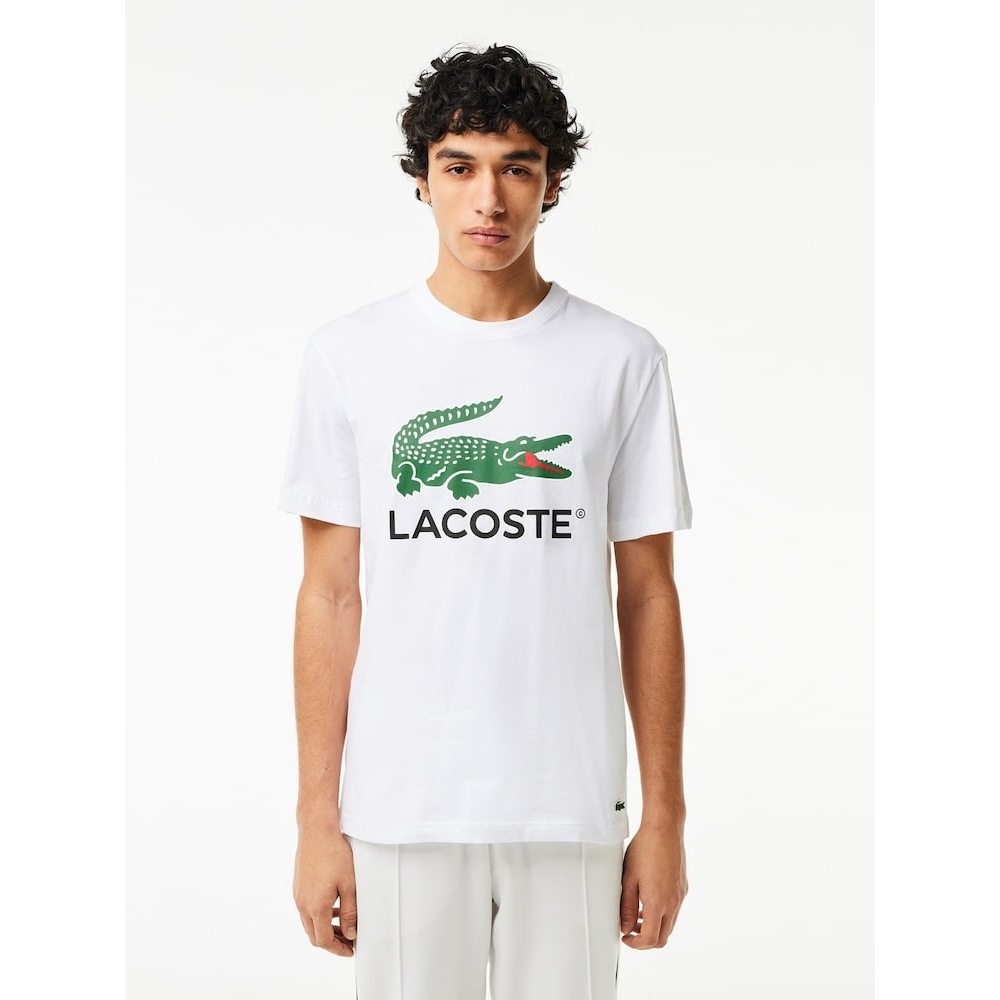 ラコステメンズビッグクロコグラフィック T シャツ TH6396-54G 001 Q2NTH6396-54G001