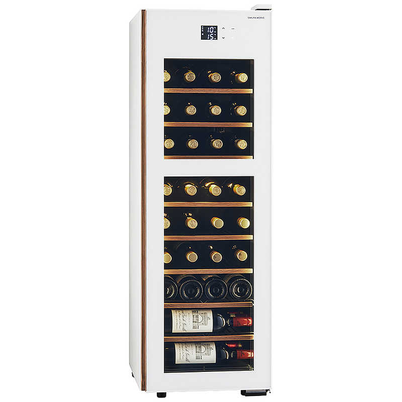 さくら製作所　氷温M5 2温度 日本酒＆ワインセラー 38本 ホワイト　GX38DM525-RH-W（標準設置無料）