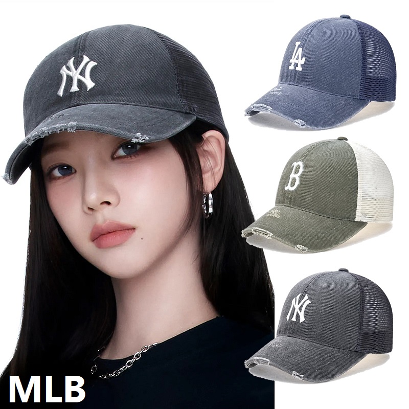 ベーシックウォッシュ メッシュキャップ 3色展開 [aespa カリナ 着用] 韓国人気 ユニセックス カジュアル ストリートトレンド 帽子 6,600円