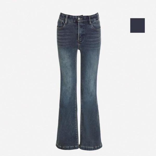 HC07 女性 インバンド ボンディング ブーツカット ジーンズ 裏起毛 NQL851 (S42293044)