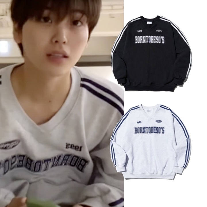 [CRAVITY ヒョンジュン着用] 90Sトラックスウェットシャツ