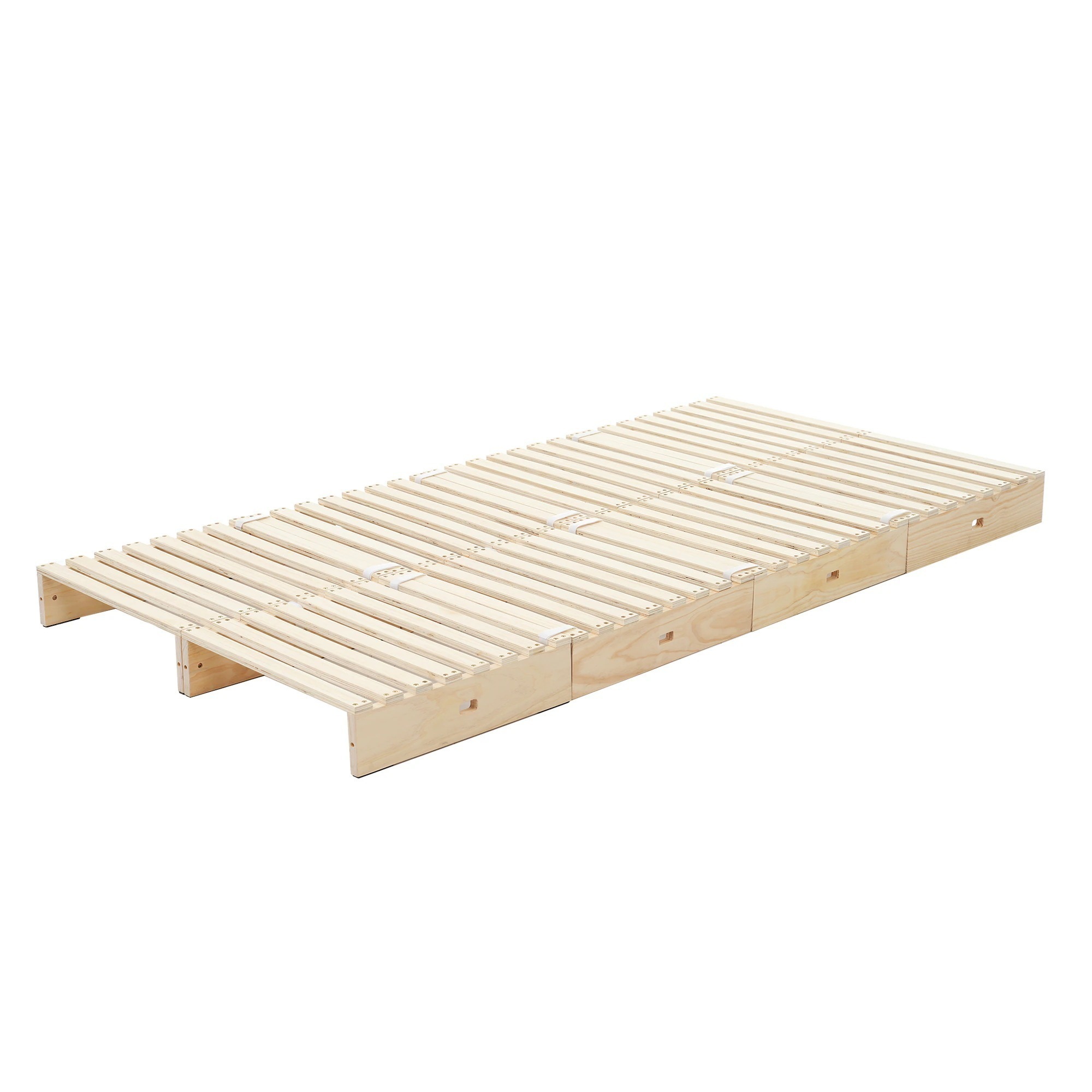 【国内へ発送&送·料·無·料】【パレットベッド×8枚】パレットベッド 天然木 ローベッド すのこベッド おしゃれ お掃除ロボット対応 木製 ベッドフレーム342 分割