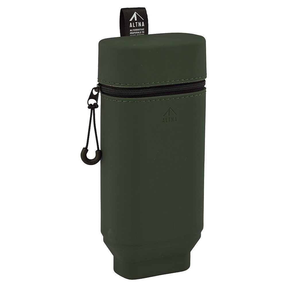 （まとめ買い）ALTNA スタンドペンケース マグネ付 オリーブ A-7759-22 [x3]