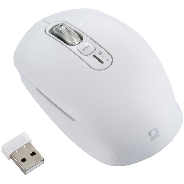 MUS-DKF239W ホワイト ワイヤレス マウス Dual 静音 5ボタン BlueLED S