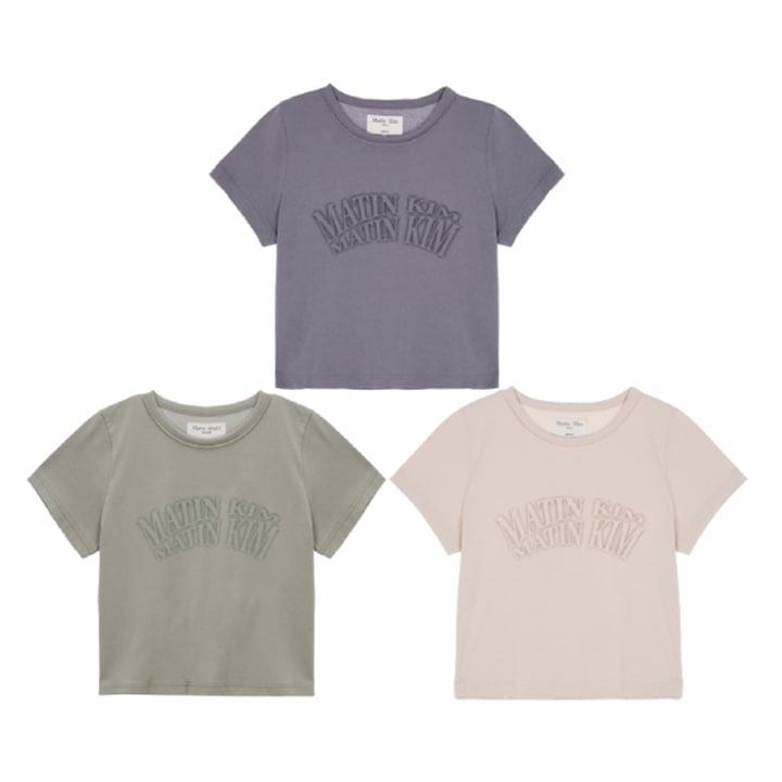 MATIN CRESCENDO LOGO CROP TOP IN