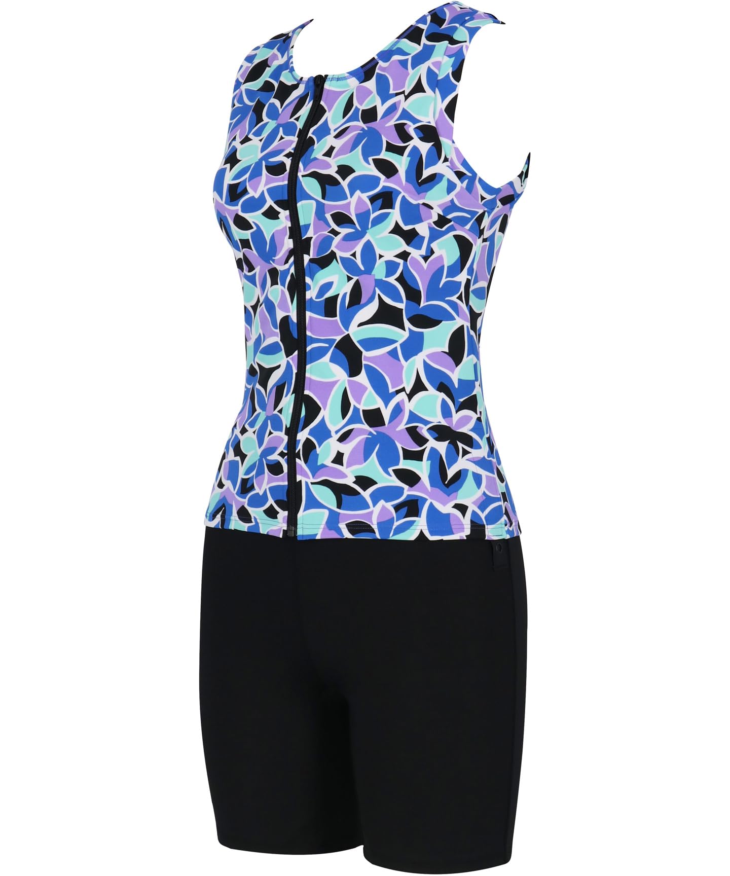 [ワコール スイムウェア] フルシェイプ水着 セパレート ボディラインを美しくサポート 体型カバー部位【おなか・せなか・ヒップ・ふともも】 SWS732 レディース