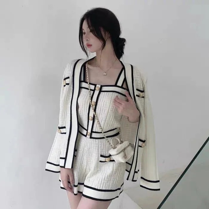 2色バイカラーニット3点セット 5,221円