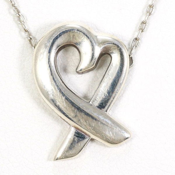 ティファニー ラビングハート シルバー ネックレス 箱 約47cm ジュエリー 中古