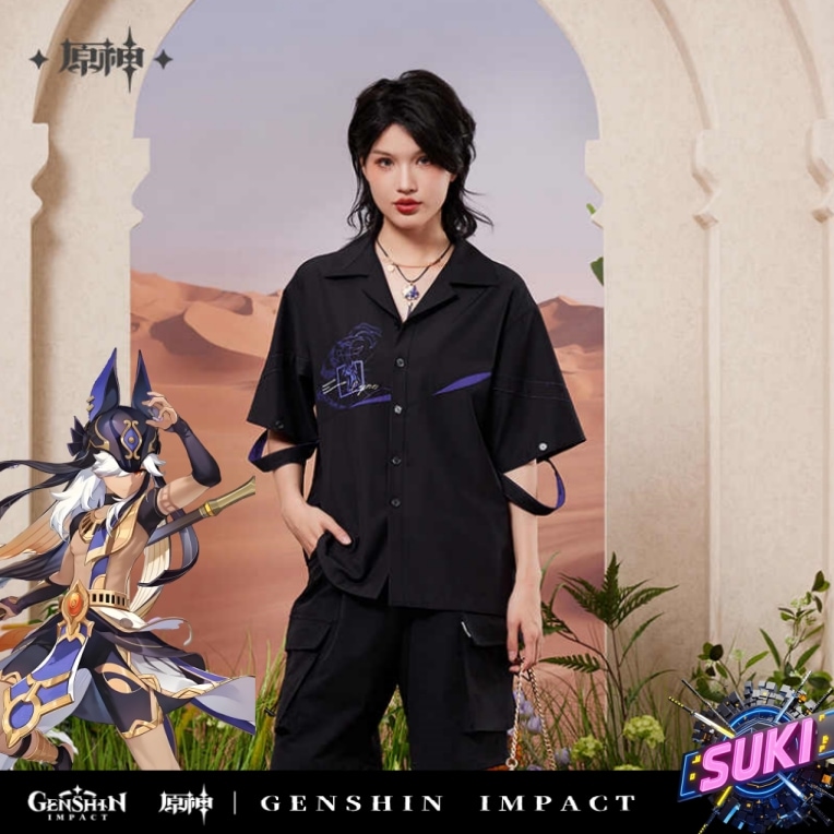 「半袖 シャツ」【プロ品質を極める!】原神 グッズ / セノ インプレッションシリーズ / Genshin Impact Cyno 赛诺 げんしん コスプレ
