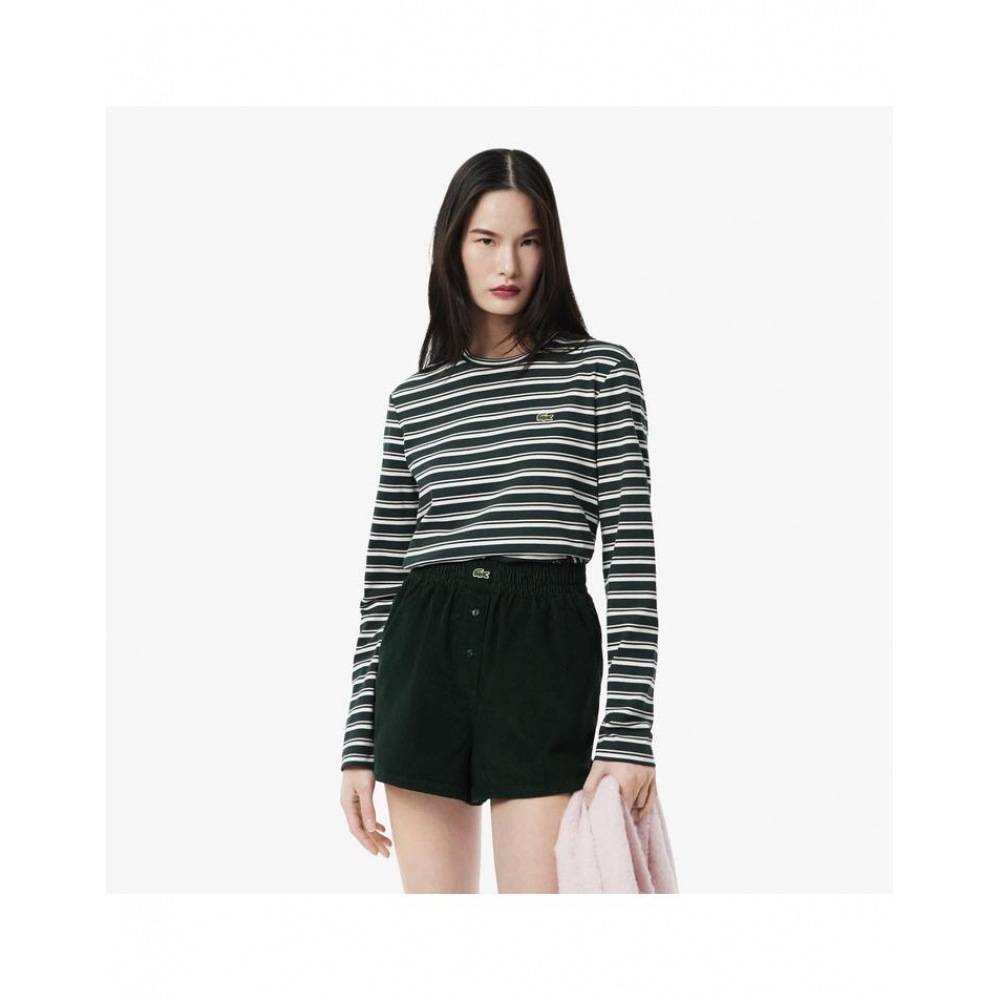 ラコステ女性用マルチストライプロングスリーブ T シャツ TF7573-55N AIG 17,522円