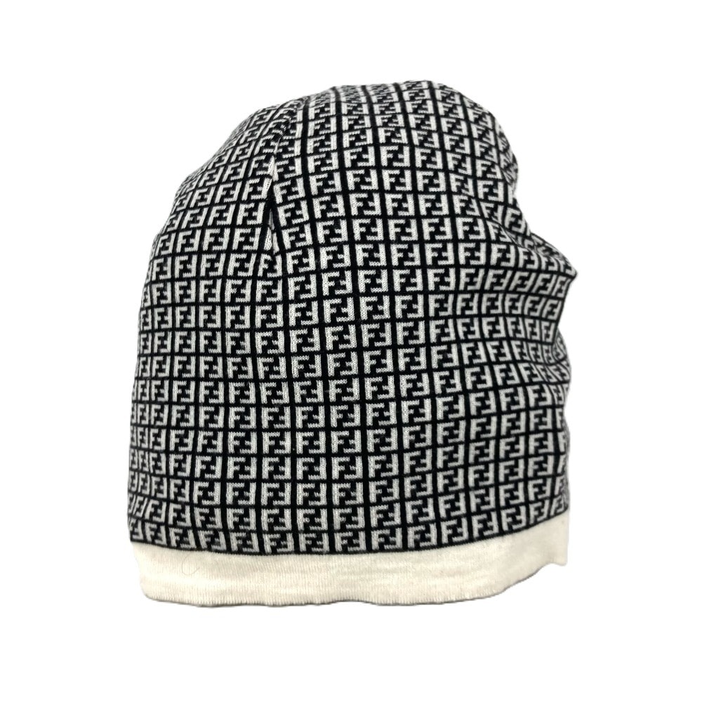 ニット帽 FXQ056 ズッカ ロゴ ビーニー 帽子 ニット帽 ニットキャップ ウール ブラック