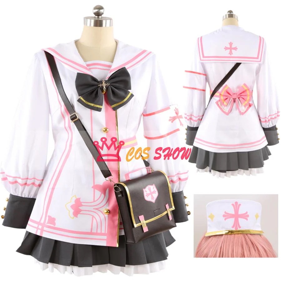 人気商品N0.1 ブルーアーカイブ Blue Archive ブルアカ 鷲見セリナ コスプレ衣装 cosplay 仮装 髪飾り+バッグ付きオーダーメイド製作可能 仮装 イベント ハロウィン 学園祭