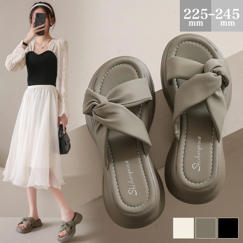 [迅速な配達][限時割!引!]厚底 サンダル クロスベルト 厚底サンダル レディース 歩きやすい ビーチサンダル 痛くない おしゃれ 厚底ビーチサンダル クロスベルトサンダル 滑り止め 履きやすい 幅