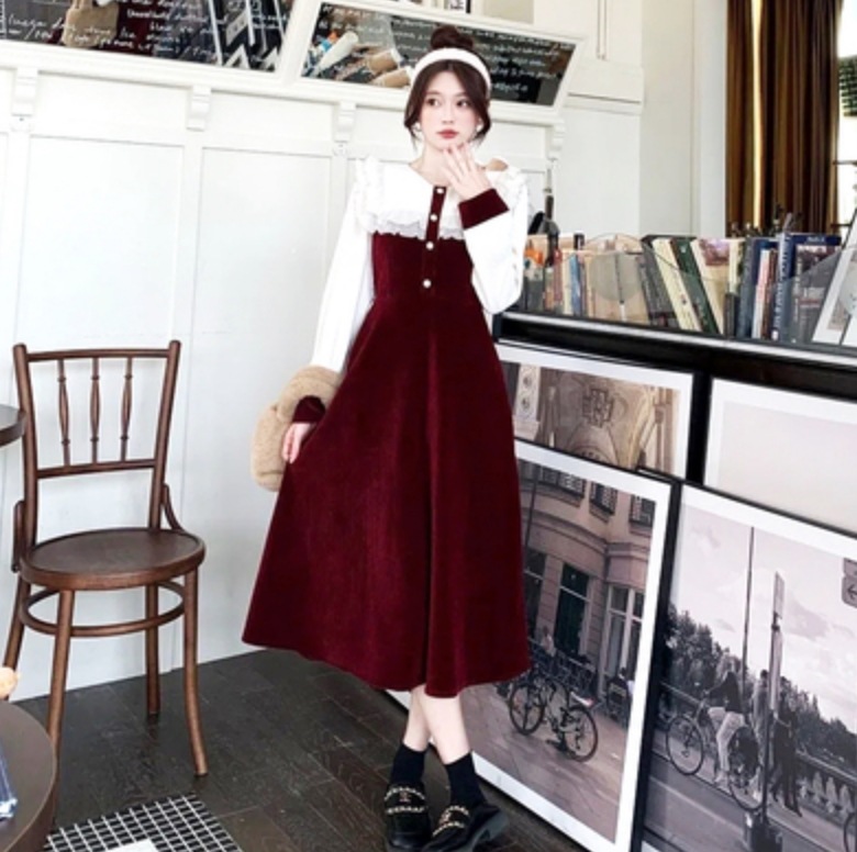 ワンピース デート フレアワンピース ミモレ ミモレ丈 袖あり 長袖 かわいい 大人可愛い きれいめ シンプル カジュアル 大人 上品 おしゃれ お洒落 主役級 存在感 春 秋 10代 20代 30代 7,291円