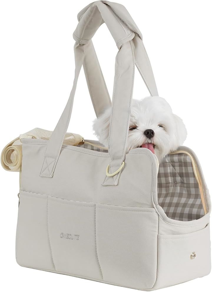 ペットキャリーバッグ 軽くてお出かけ 3kg以下のペット 犬バッグ 猫バッグ ウサギバッグ 34 x 16 25cm(はいいろ, 34L x 16W x 25H cm)