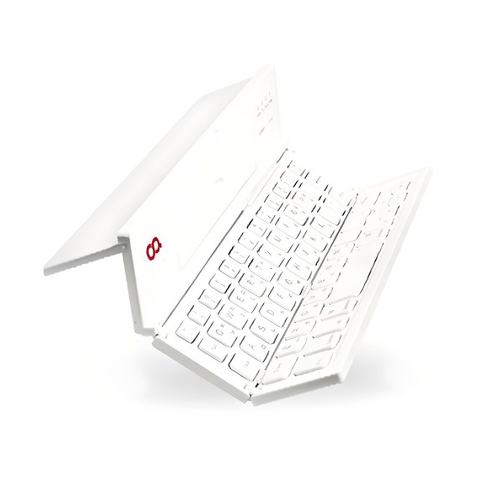 Bluetooth ワイヤレス折りたたみキーボード(韓国語/英語) ピュアホワイト X 1個