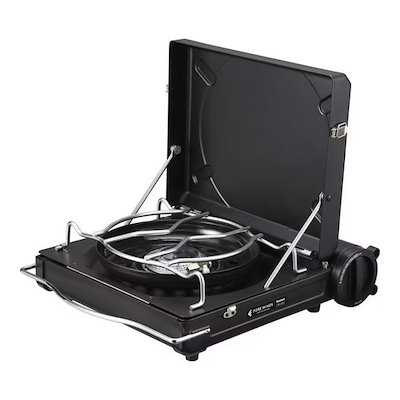 他サイト： FW-LS01-BK ブラック ラックスキャンプストーブ 風防搭載アウトドア用カセットこんろの商品画像