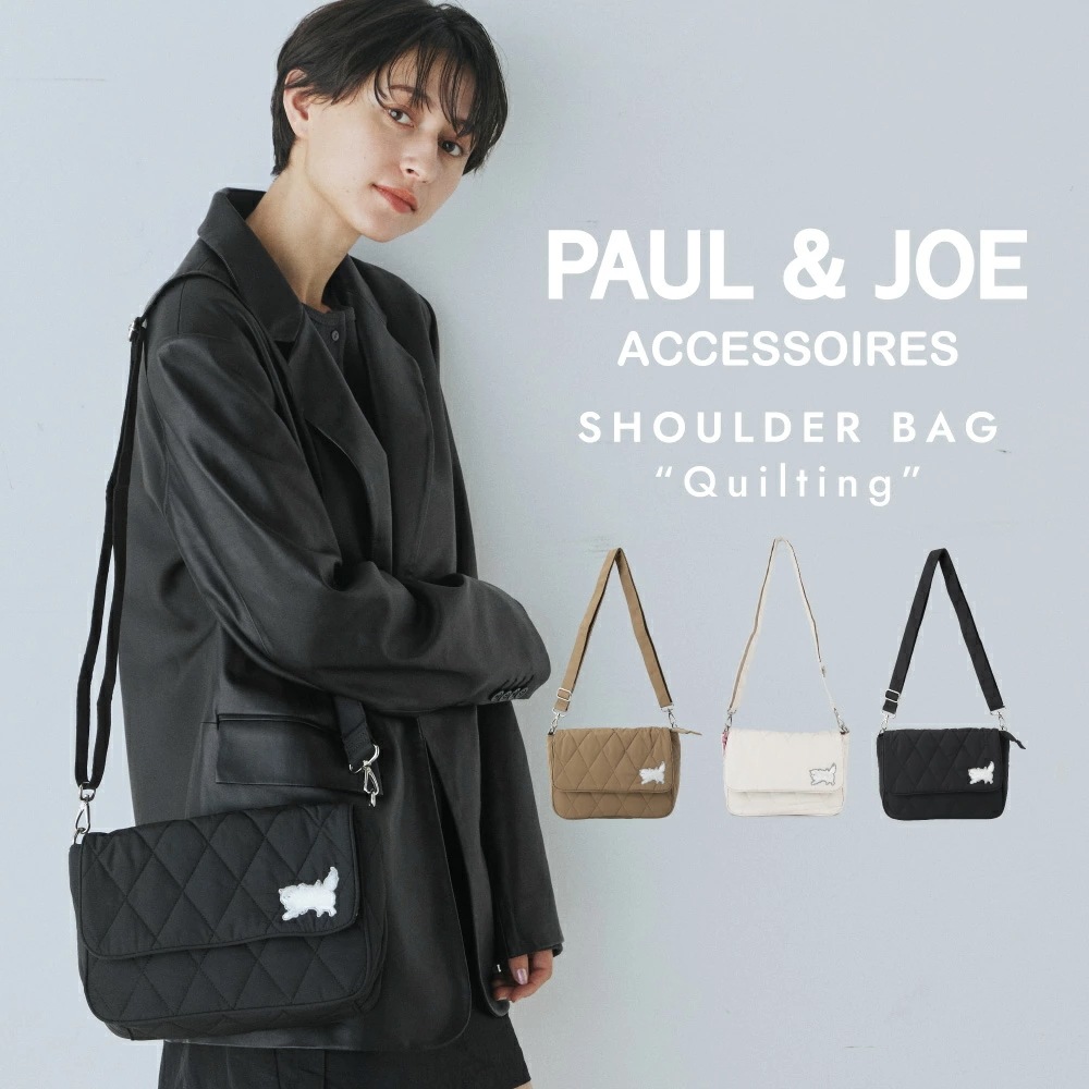 PAUL & JOE ACCESSOIRES ショルダーバッグ キルティング 肩掛け 斜め掛け ミニバッグ 取り外し 旅行 普段使い QUILTING かわいい おしゃれ