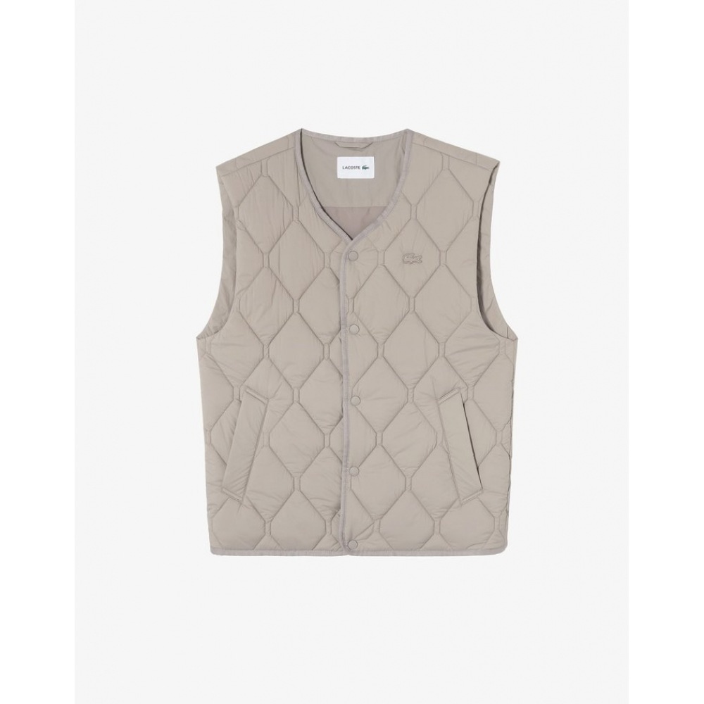 ラコステメンズカラーレスパッド入りベスト BH182E-54N 02S