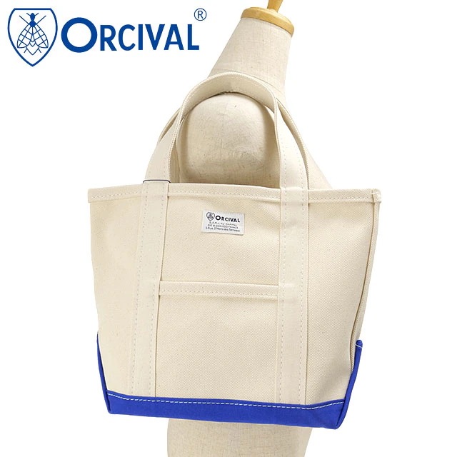 トートバッグ スモール [OR-H0285-KWC] メンズ・レディース ユニセックス 鞄 日本製 小サイズ 帆布 ECRU/ULTRAMARINE 正規取扱店