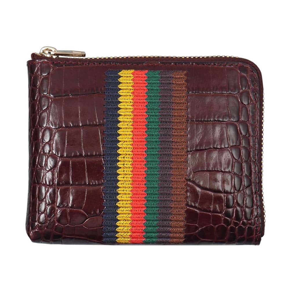 Paul Smith M1A-5303-A40013-28-WINERED ポールスミス 小銭入 型押レザー ワインレッド×マルチカラー