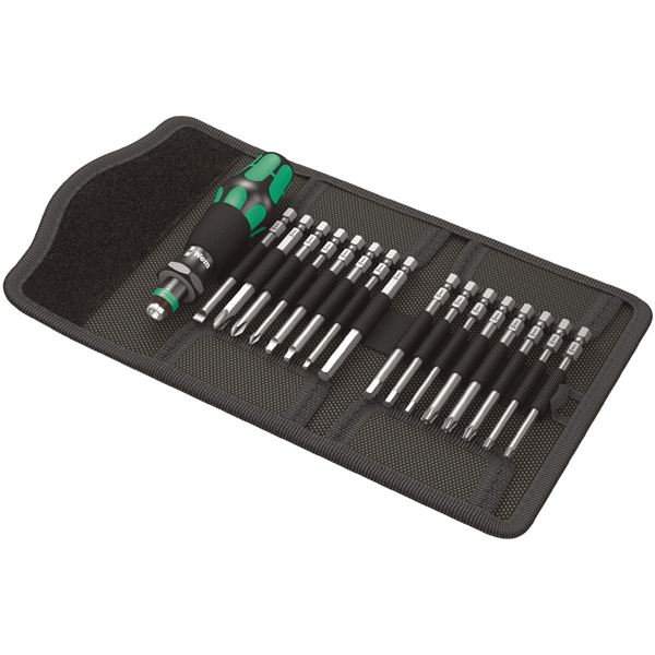WERA ヴェラ 17点組 1/4HEX 差替え式 ドライバ ビットセット ハンドル付き 051042 工具 ツール DIY 作業工具 道具