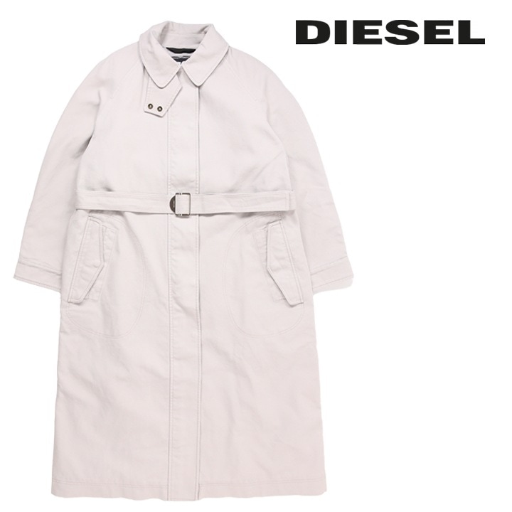 トレンチコート レディース G-AMETISTA 共布ウエストベルト付き ルーズフィット die-l-o-f4-607