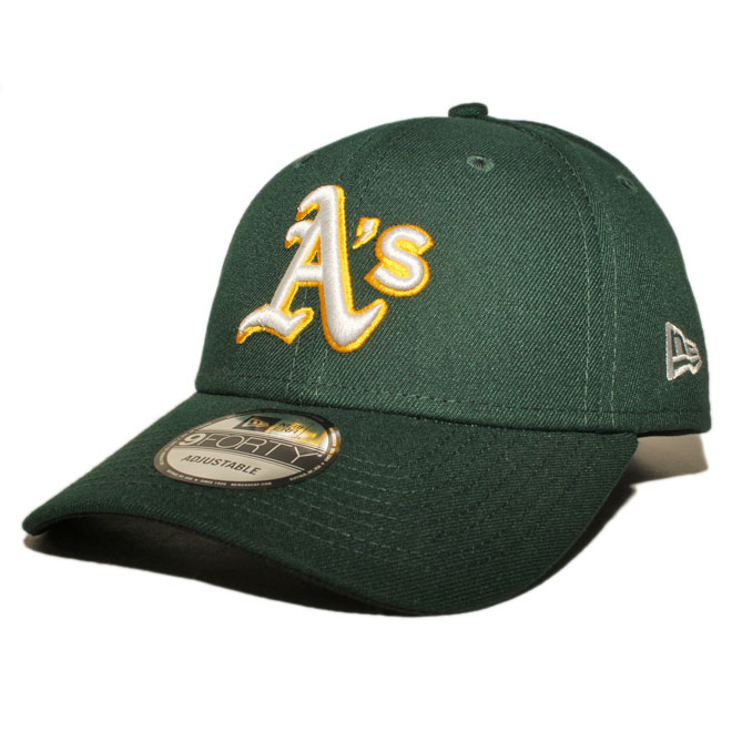 ストラップバックキャップ 帽子 9forty メンズ MLB オークランド アスレチックス