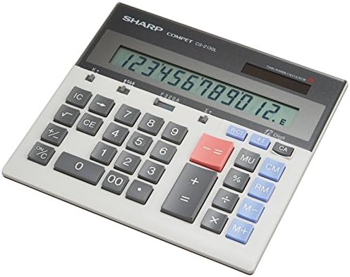 シャープ(SHARP) 実務電卓 デスクトップタイプ 12桁 CS-2130L