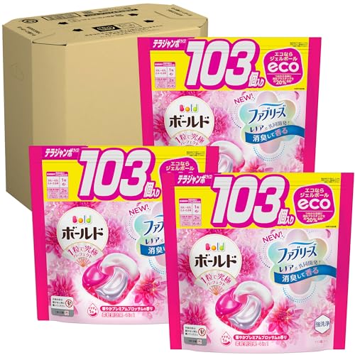 ボールド 洗濯洗剤 ジェルボール4D プレミアムブロッサム 詰め替え 103個×3袋 [大容量] [ケース品] 13,271円