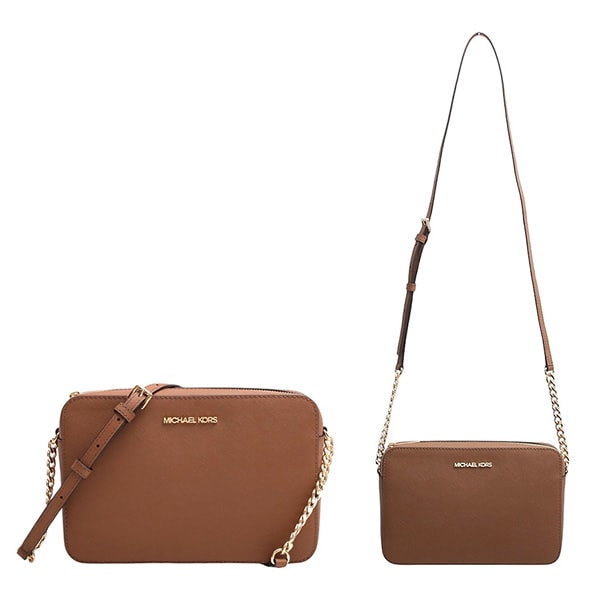 ショルダーバッグ JET SET ITEM LG EW CROSSBODY 35T8GTTC9L-LUGGAGE LUGGAGE ブラウン